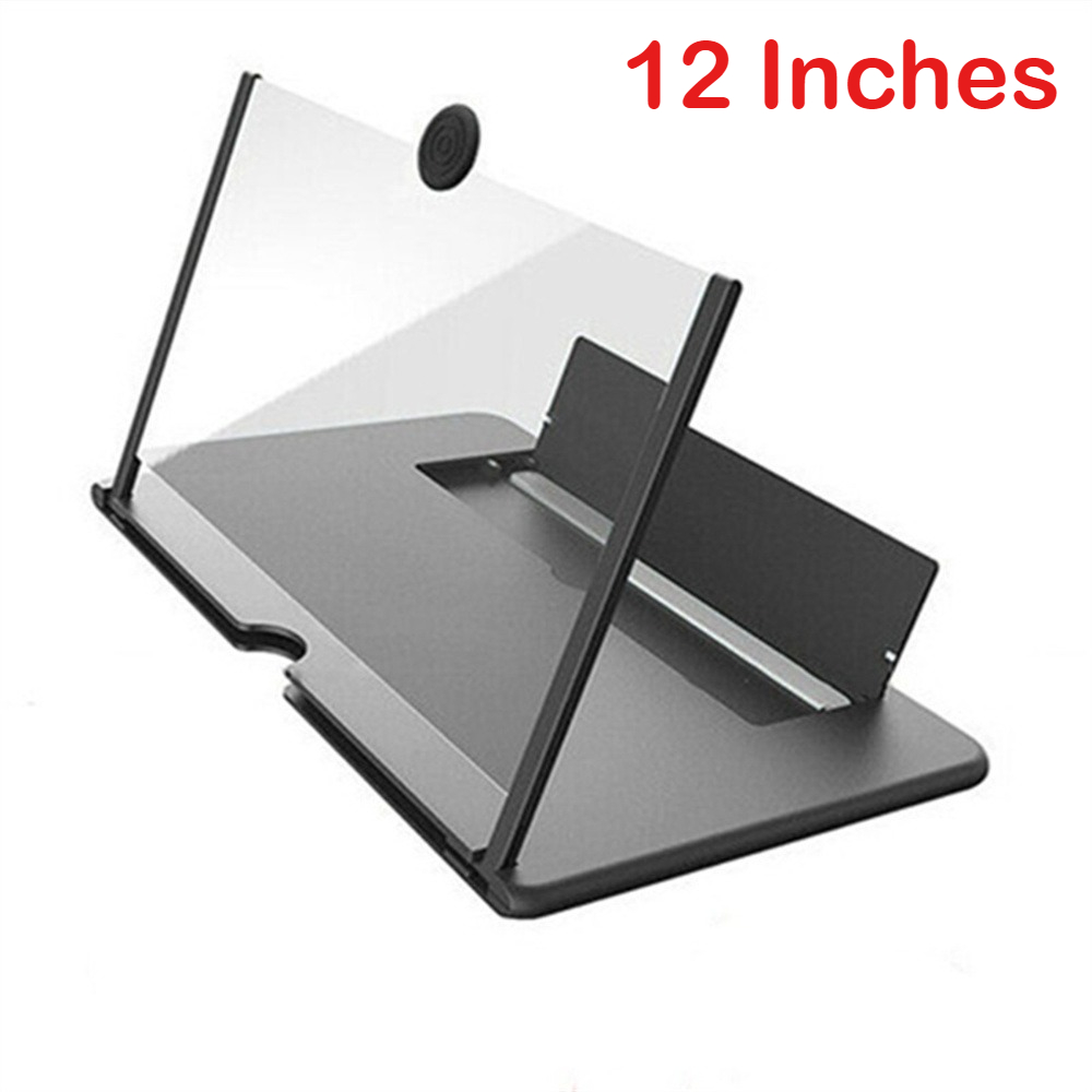 Matte Anti Glare Screen - 折りたたみ式HD携帯電話スクリーン拡大鏡10/12インチポータブルフォン拡大鏡プロジェクタースタンドブルーライトカットアンプ iPhone対応