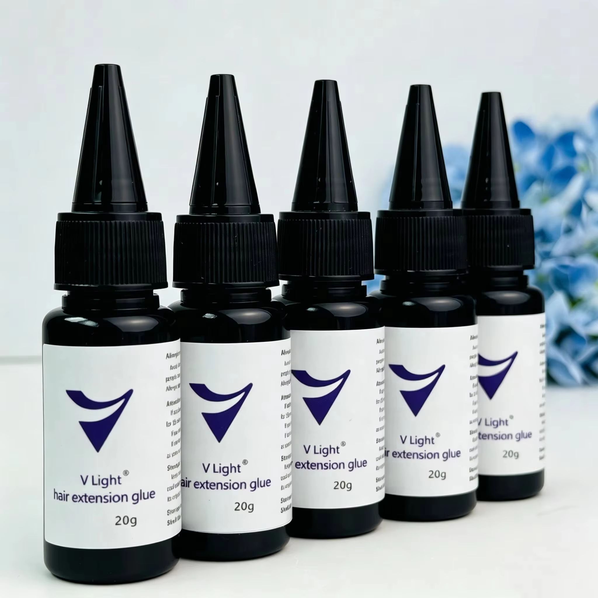 Liquid Uv Glue Kit - UVライトヘアエクステンショングルーキット、V‑ライトボンディンググルーリムーバー液、UVランプ、ヘアエクステンション用アプリケーションブラシ付き