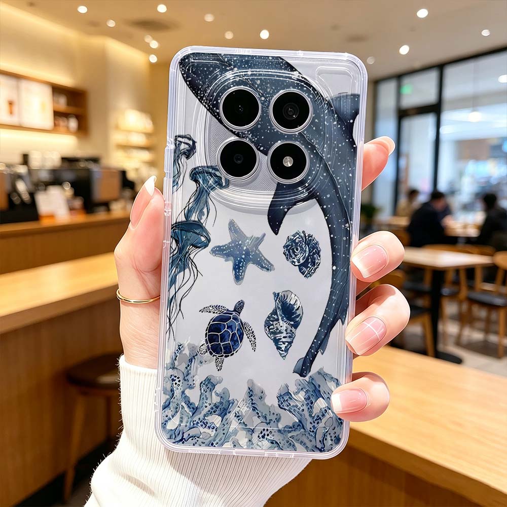 Xiaomi Poco X6 - オーシャンホエールタートル柄スマホケース Xiaomi POCO X7 X6 X5